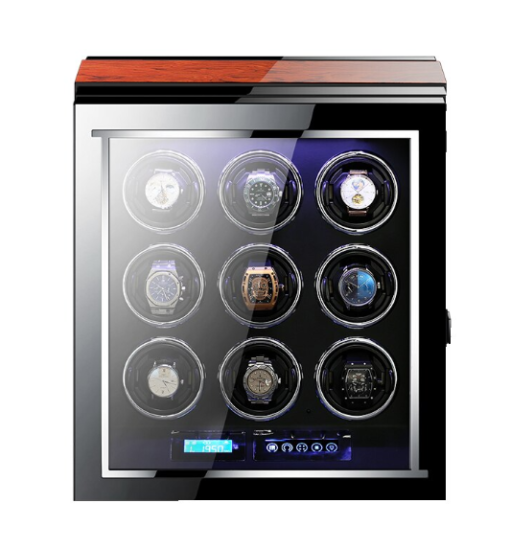 Luxury Automatic Watches Box With Mabuchi Motor LCD Touch Screen and Remote - Image 2