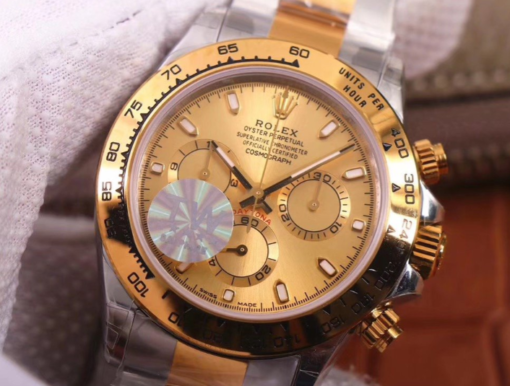 ROLEX OYSTER COSMOGRAPH SWISS TWO TONE GOLD WATCH - Image 6